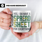 Excel Nerd Tasse "I have a Spreadsheet for Everything" Lusti – Weiß [farbe:weiß]