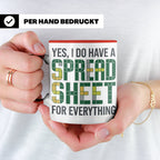Excel Nerd Tasse "I have a Spreadsheet for Everything" Lusti – Rot [farbe:rot]