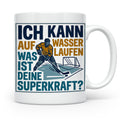 Eishockey Tasse mit Spruch Ich kann auf Wasser laufen Superk – Weiß [farbe:weiß]
