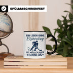 Eishockey Tasse mit Spruch Ein Leben ohne Eishockey ist sinn – Schwarz [farbe:schwarz]