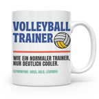 Volleyball Trainer Tasse mit Spruch | Geschenk für Coach Leg – Weiß [farbe:weiß]