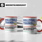 Volleyball Trainer Tasse mit Spruch | Geschenk für Coach Leg – Rot [farbe:rot]