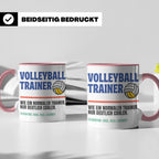 Volleyball Trainer Tasse mit Spruch | Geschenk für Coach Leg – Rosa [farbe:rosa]