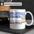 Volleyball Trainer Tasse mit Spruch | Geschenk für Coach Leg – Weiß [farbe:weiß]