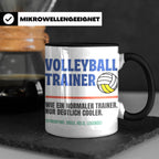 Volleyball Trainer Tasse mit Spruch | Geschenk für Coach Leg – Schwarz [farbe:schwarz]