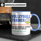 Volleyball Trainer Tasse mit Spruch | Geschenk für Coach Leg – Blau [farbe:blau]