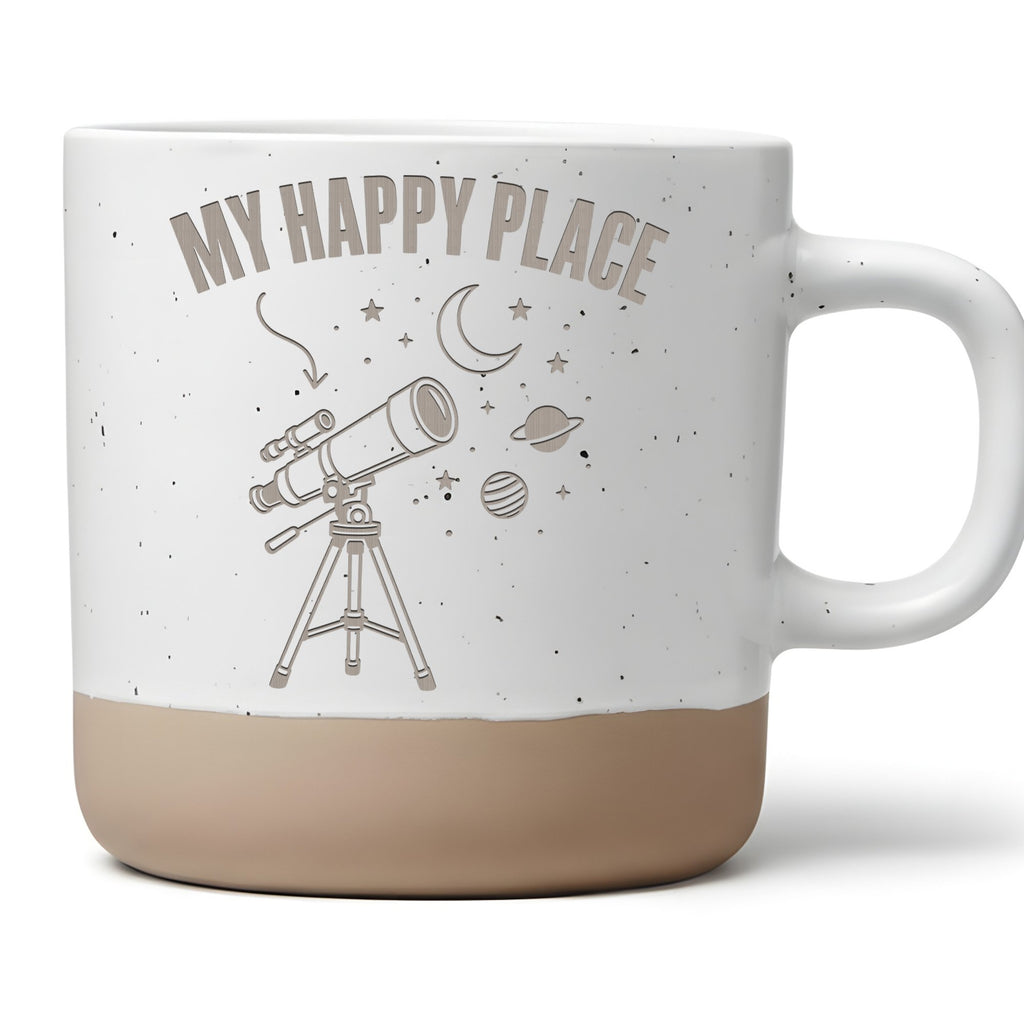 Teleskop Tasse My Happy Place - Lustiges Geschenk für Astronomen & Ste – Bild 1