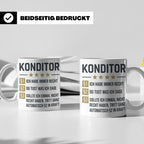 Konditor Tasse mit Spruch Ich habe immer Recht, Geschenk für – Weiß [farbe:weiß]