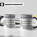 Konditor Tasse mit Spruch Ich habe immer Recht, Geschenk für – Schwarz [farbe:schwarz]