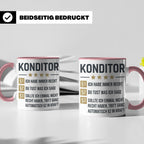 Konditor Tasse mit Spruch Ich habe immer Recht, Geschenk für – Rosa [farbe:rosa]