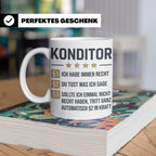 Konditor Tasse mit Spruch Ich habe immer Recht, Geschenk für – Weiß [farbe:weiß]