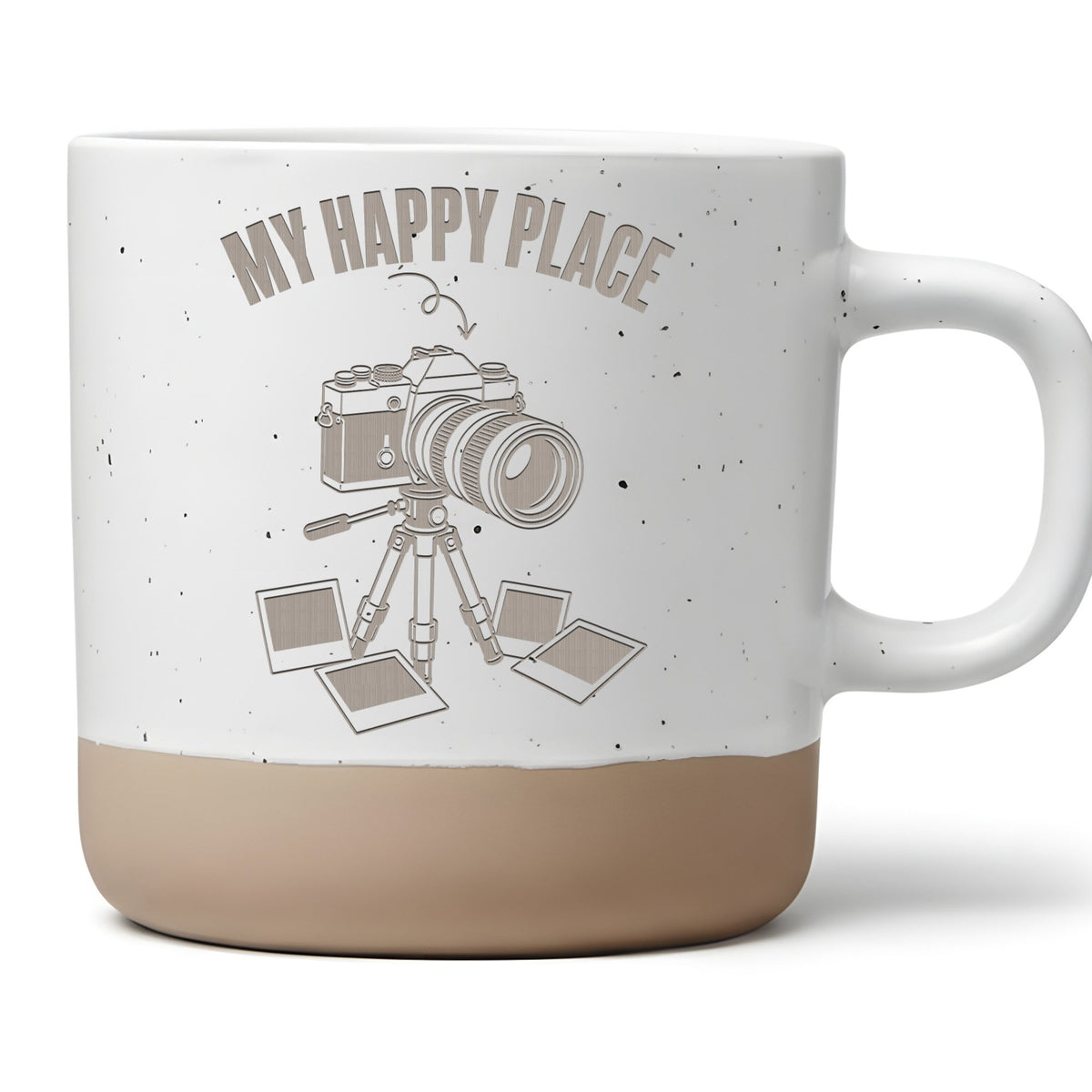 Kamera Tasse My Happy Place - Lustiges Geschenk für Fotografen - Fotog – Bild 1