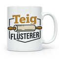 Teig Flüsterer Tasse Bäcker Geschenk, Lustiger Spruch für Ko – Weiß [farbe:weiß]