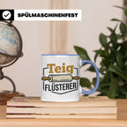 Teig Flüsterer Tasse Bäcker Geschenk, Lustiger Spruch für Ko – Blau [farbe:blau]