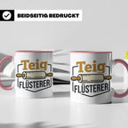 Teig Flüsterer Tasse Bäcker Geschenk, Lustiger Spruch für Ko – Rosa [farbe:rosa]