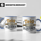 Teig Flüsterer Tasse Bäcker Geschenk, Lustiger Spruch für Ko – Blau [farbe:blau]