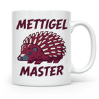 Mettigel Master Tasse für Mettliebhaber & Fleischer, lustige – Weiß [farbe:weiß]