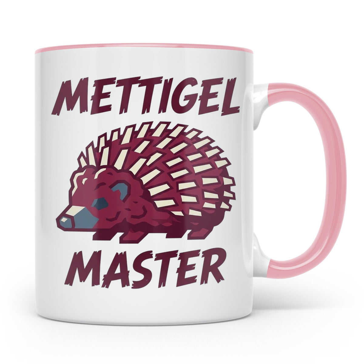 Mettigel Master Tasse für Mettliebhaber & Fleischer, lustige – Rosa [farbe:rosa]