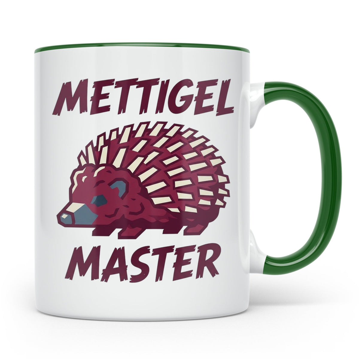 Mettigel Master Tasse für Mettliebhaber & Fleischer, lustige – Grün [farbe:grün]