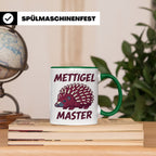 Mettigel Master Tasse für Mettliebhaber & Fleischer, lustige – Grün [farbe:grün]