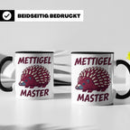 Mettigel Master Tasse für Mettliebhaber & Fleischer, lustige – Schwarz [farbe:schwarz]