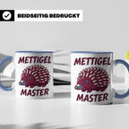 Mettigel Master Tasse für Mettliebhaber & Fleischer, lustige – Blau [farbe:blau]