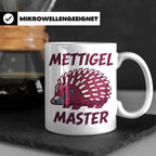 Mettigel Master Tasse für Mettliebhaber & Fleischer, lustige – Weiß [farbe:weiß]