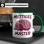 Mettigel Master Tasse für Mettliebhaber & Fleischer, lustige – Grün [farbe:grün]