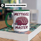 Mettigel Master Tasse für Mettliebhaber & Fleischer, lustige – Grün [farbe:grün]