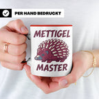 Mettigel Master Tasse für Mettliebhaber & Fleischer, lustige – Rot [farbe:rot]