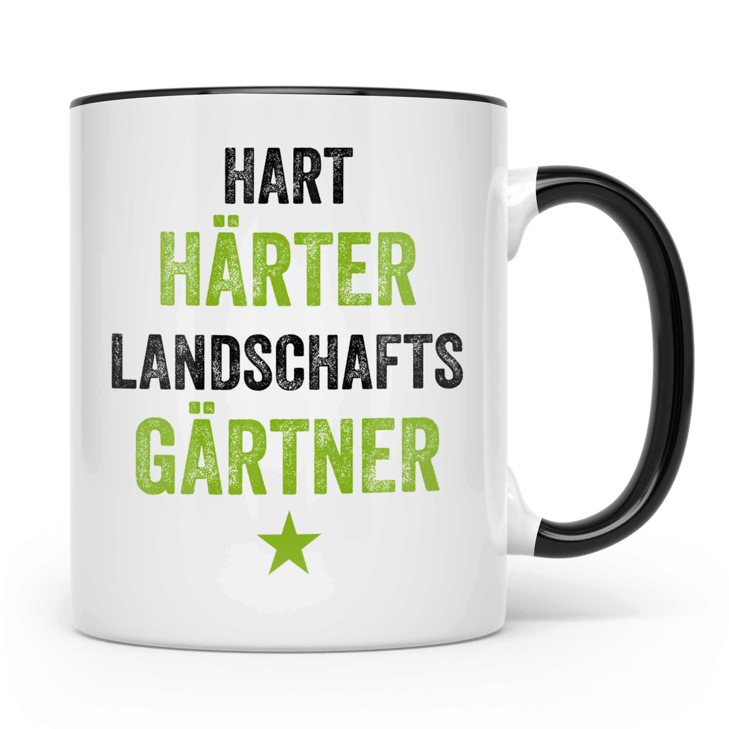 Gärtner Tasse - Härter Gärtner Geschenkidee für Gartenarbeit – Schwarz [farbe:schwarz]