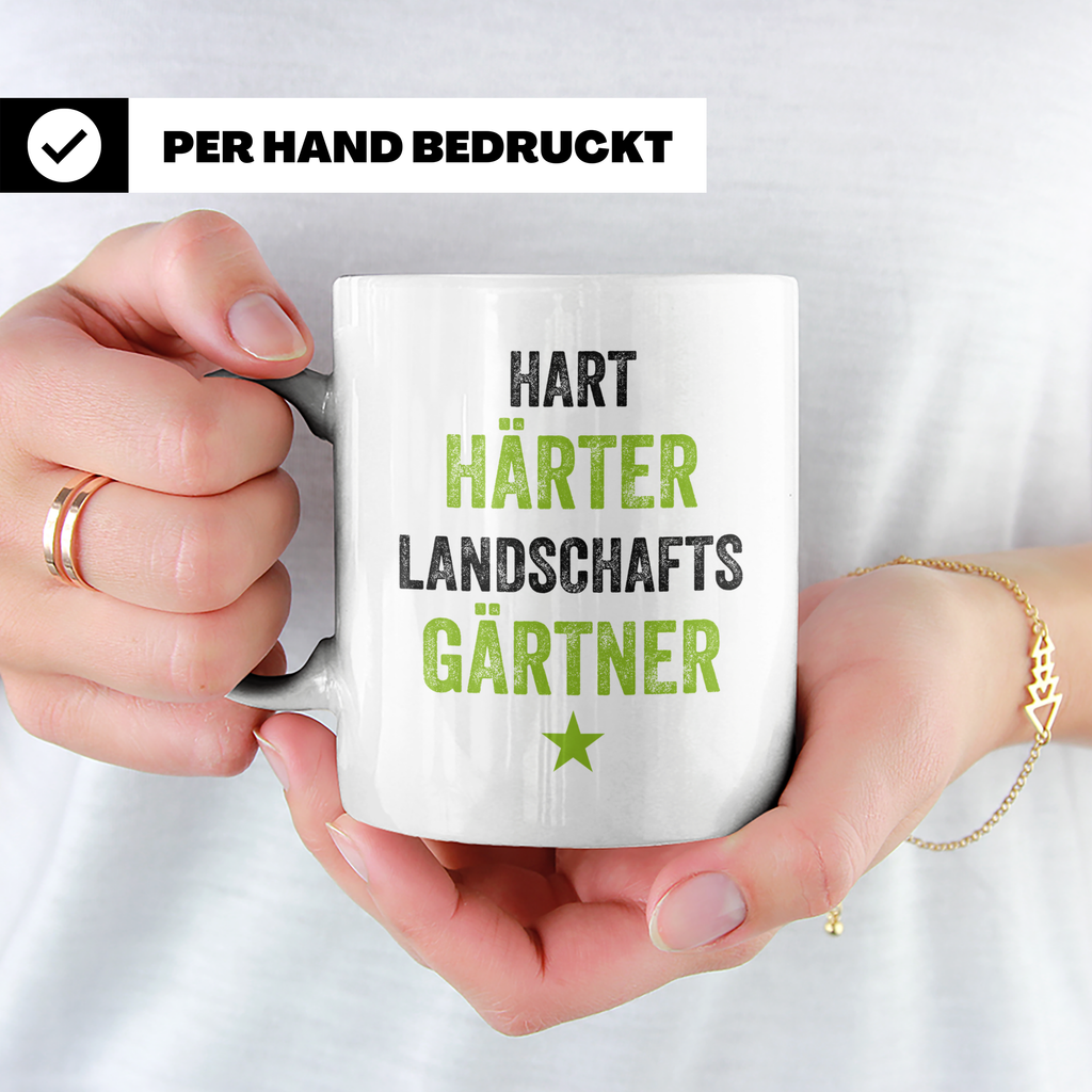 Gärtner Tasse - Härter Gärtner Geschenkidee für Gartenarbeit – Weiß [farbe:weiß]