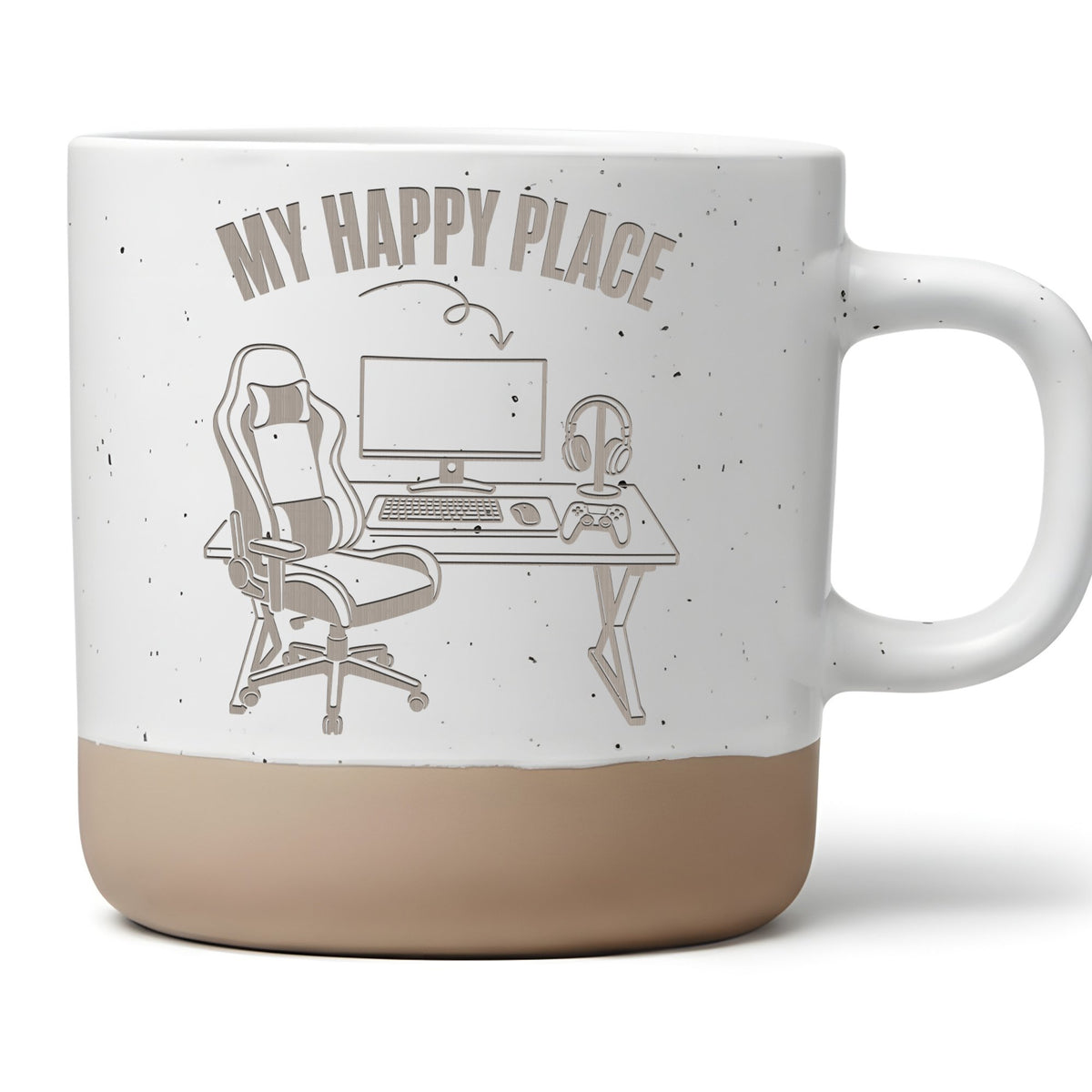 Gaming Tasse My Happy Place - Lustiges Geschenk für Zocker - PC Spiele – Bild 1