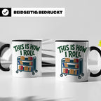 Bibliothekar Tasse mit Spruch This is how I roll, lustiges G – Schwarz [farbe:schwarz]
