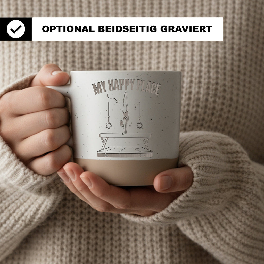 Turnen Tasse My Happy Place - Lustiges Geschenk für Turnerin - Gymnast – Bild 2