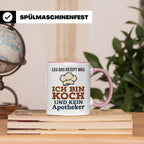 Koch Tasse mit Spruch Leg das Rezept weg, Geschenk für Köche – Rosa [farbe:rosa]