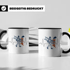 Schornsteinfeger Tasse mit Herzschlag EKG Motiv | Kaminkehre – Schwarz [farbe:schwarz]