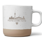 Berlin Tasse Home sweet home, Kaffeetasse Skyline Berlin, Heimat Geschenk Becher mit Herz, Einzugsgeschenk Berlin, Hauptstadt Tasse