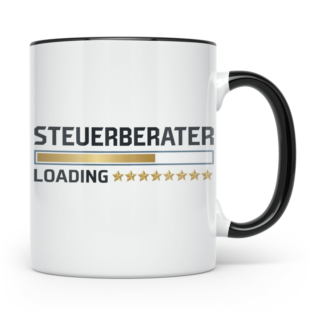 Steuerberater Tasse Loading | Geschenk bestandene Prüfung, l – Schwarz [farbe:schwarz]