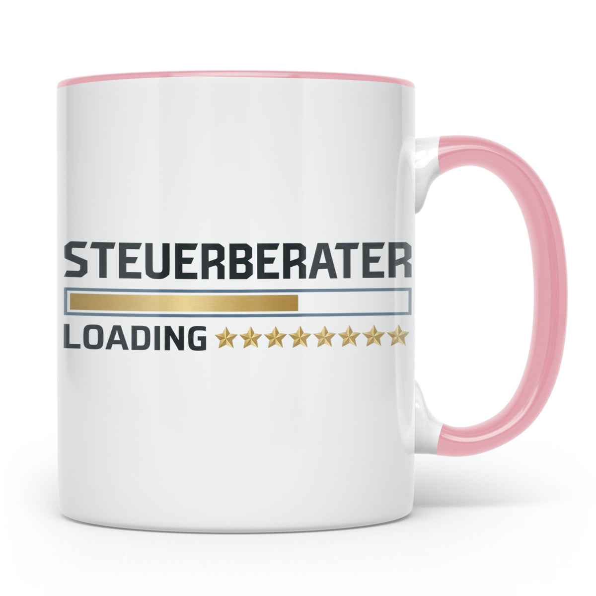 Steuerberater Tasse Loading | Geschenk bestandene Prüfung, l – Rosa [farbe:rosa]