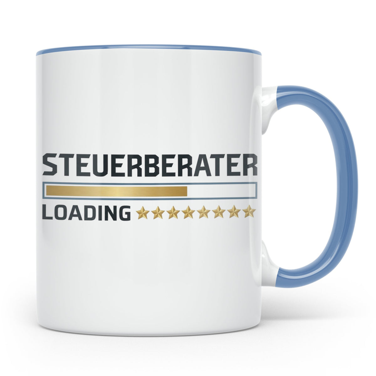 Steuerberater Tasse Loading | Geschenk bestandene Prüfung, l – Blau [farbe:blau]