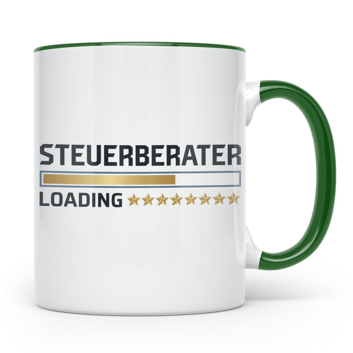 Steuerberater Tasse Loading | Geschenk bestandene Prüfung, l – Grün [farbe:grün]