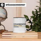 Steuerberater Tasse Loading | Geschenk bestandene Prüfung, l – Schwarz [farbe:schwarz]