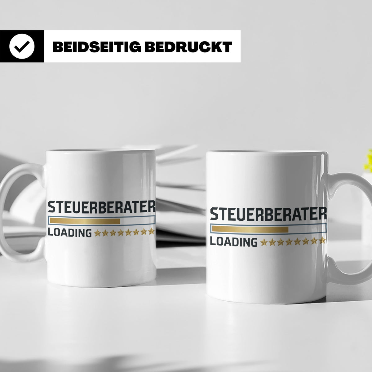 Steuerberater Tasse Loading | Geschenk bestandene Prüfung, l – Weiß [farbe:weiß]