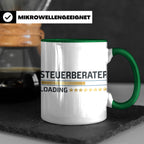 Steuerberater Tasse Loading | Geschenk bestandene Prüfung, l – Grün [farbe:grün]