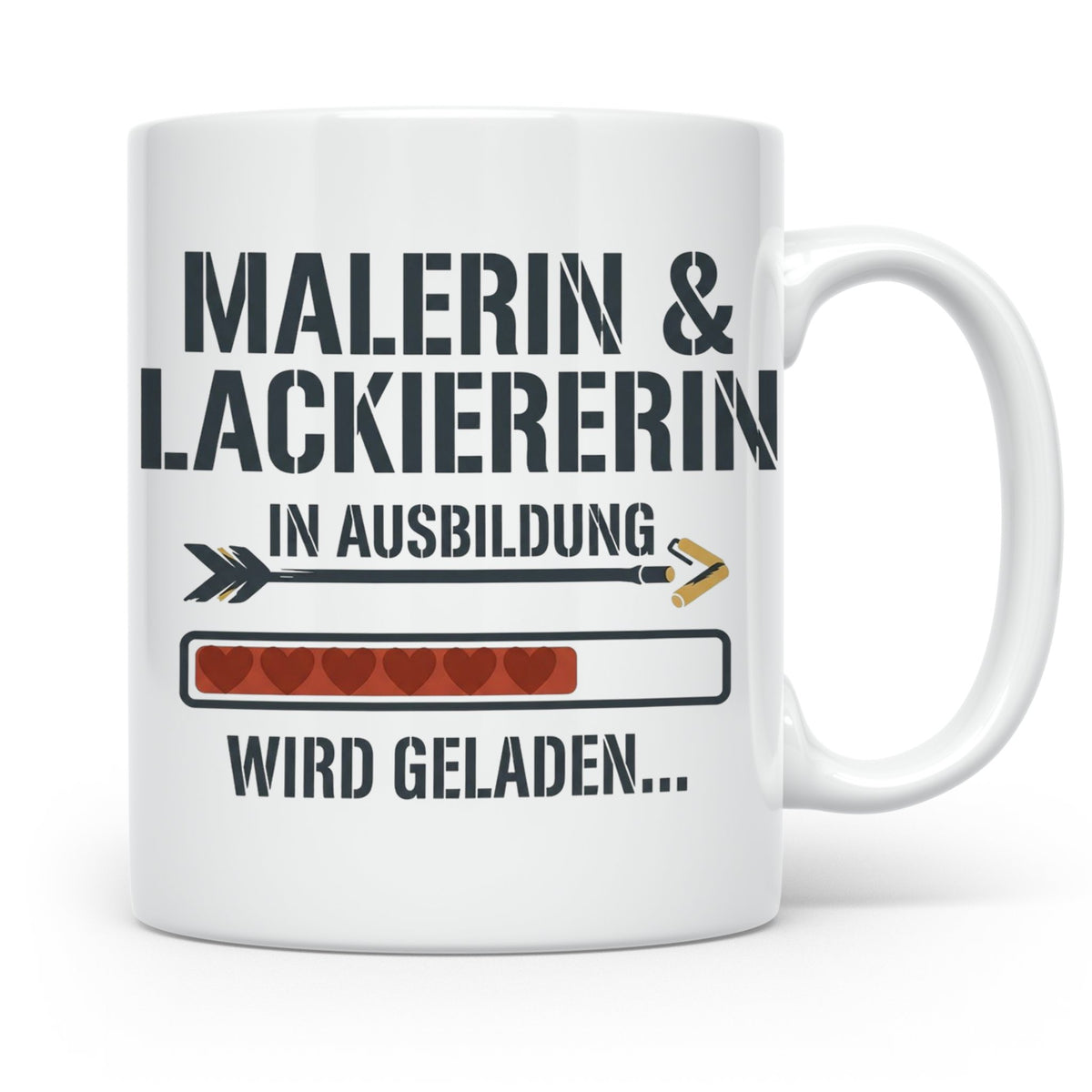 Malerin & Lackiererin Tasse für Azubi in Ausbildung, Geschen – Weiß [farbe:weiß]