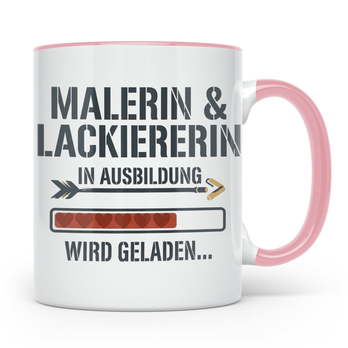 Malerin & Lackiererin Tasse für Azubi in Ausbildung, Geschen – Rosa [farbe:rosa]