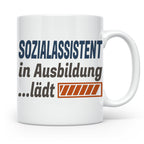 Sozialassistent in Ausbildung Tasse mit Spruch Ladebalken lä – Weiß [farbe:weiß]