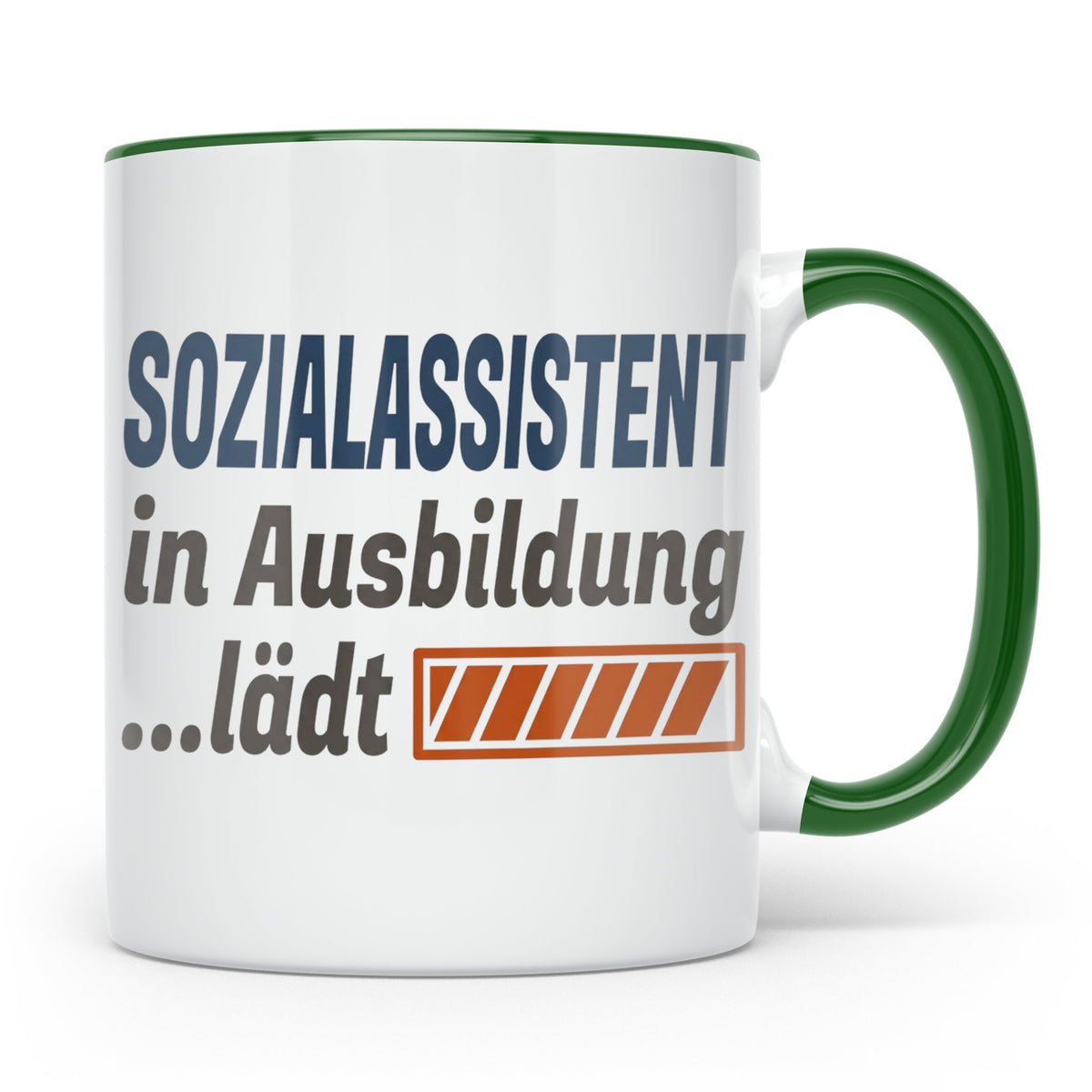Sozialassistent in Ausbildung Tasse mit Spruch Ladebalken lä – Grün [farbe:grün]