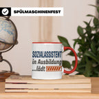 Sozialassistent in Ausbildung Tasse mit Spruch Ladebalken lä – Rot [farbe:rot]